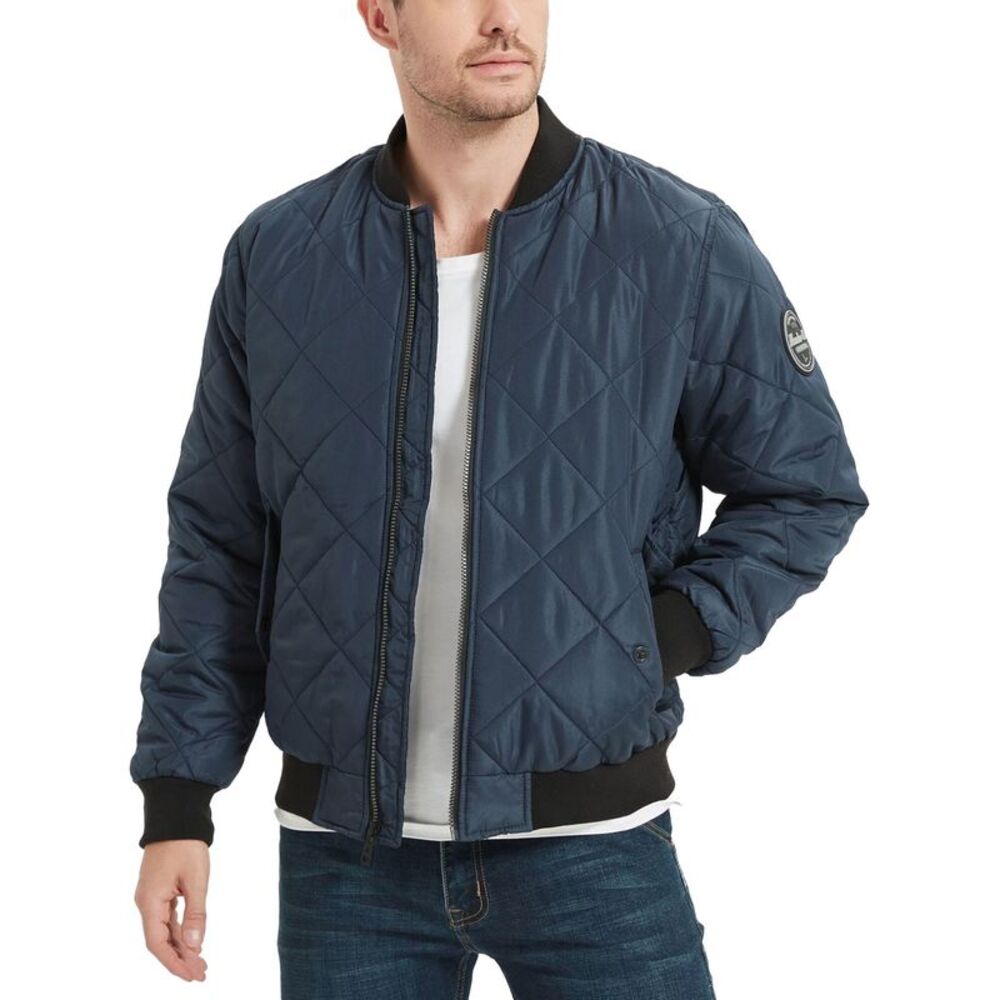 Hawke & Co. Mens Diamond Quilted Bomber Jacket, NWT